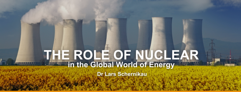 The title - THE ROLE OF NUCLEAR IN THE GLOBAL WORLD OF ENERGY