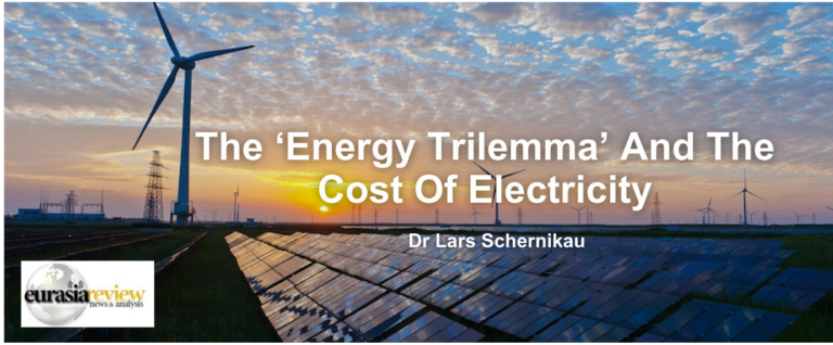 Wind and solar power. The ‘Energy Trilemma’ And The Cost Of Electricity