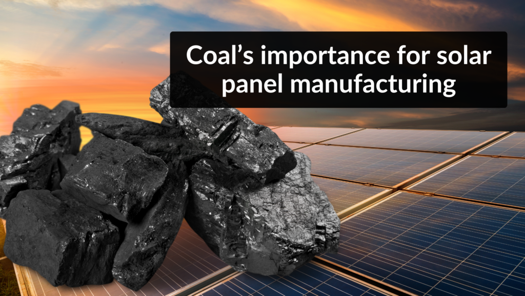 Coal and solar panels